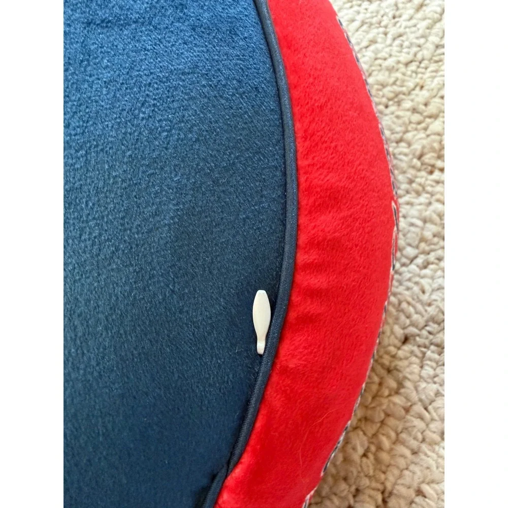 Atlanta Braves MLB Squish Me Super Soft Plush Round Pillow Navy Blue Red ATL
